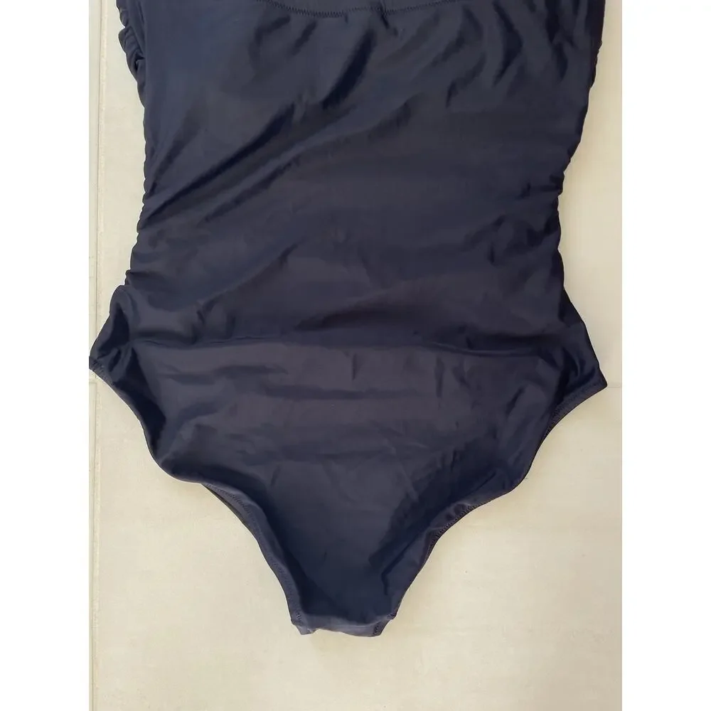 J. Crew Swim One Piece Swimsuit Strapless Minimalist Quiet Luxury Chic